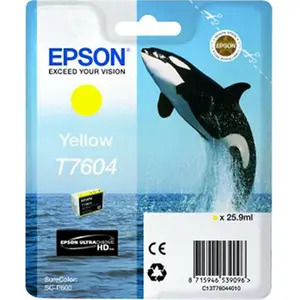 Comparateur de prix : EPSON - C13T76044010 - Cartouche d'Encre T7604 - Jaune - 25.9 ml