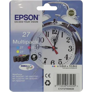 Epson 27XL Multipack (Réveil) - Pack de cartouche d'encre couleur - jaune, cyan, magenta - pour WorkForce WF pas cher