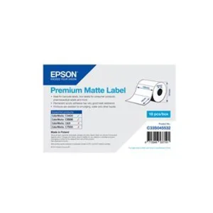 Comparateur de prix : Étiquettes - EPSON - C33S045532 - 102mm x 76mm - Blanc - Paquet de 440 étiquettes
