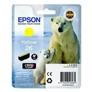 Comparateur de prix : Epson 26 - jaune - original - cartouche d'encre