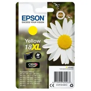 Comparateur de prix : Cartouche d'encre EPSON PAQUERETTE T1814 GRANDE CAPACITE JAUNE