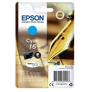 Cartouche d'origine Epson 16 cyan - C13T16224010 [Ml-3.1][Pag-165] pas cher