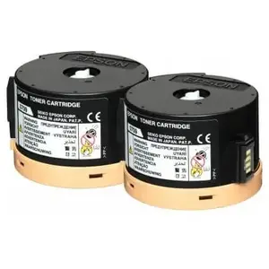 Epson Pack 2 toners noir (2 x 2500p.) WorkForce s&eacute;rie AL-M20 d'origine pas cher