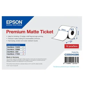 Comparateur de prix : Epson Premium - Tickets mats - Rouleau (10,2 cm x 