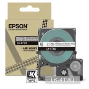 Comparateur de prix : Cartouche d'encre Epson LK-4TWJ pour LabelWorks LW-C610 Blanc sur Transparent Mat