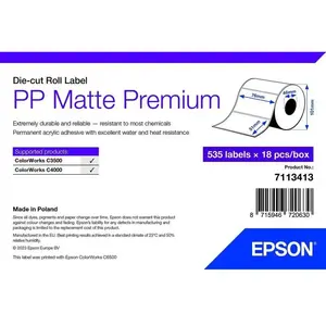 Epson Premium - etiquettes en forme decoupee - mat - 9630 etiquette(s) - 76 x 51 mm