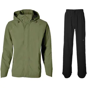 Comparateur de prix : Ensemble De Pluie Unisexe Basil Hoga Taille Xxxl Vert Et Noir