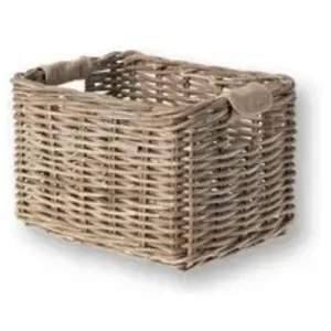 Comparateur de prix : Basil panier a velo en rotin dorset medium 27 x 39 x 21 cm   nature gris