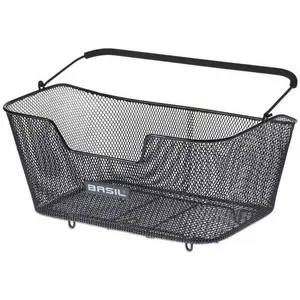 Comparateur de prix : Basil Panier de bicyclette derrière Base amovible 30 litres noir