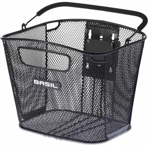 Comparateur de prix : Panier de vélo avec anse +adaptateur kf en acier avant Basil Bold TU