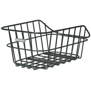 Comparateur de prix : Basil panier a velo cento avec support de porte bagages 45 x 33 x 21 cm   noir