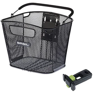 Comparateur de prix : Panier avant de vélo Basil Bold - noir - TU