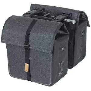Basil Unisexe - Adulte Urban Dry MIK Double Sac Charcoal 36 x 17 x 42 cmVendu paramazon