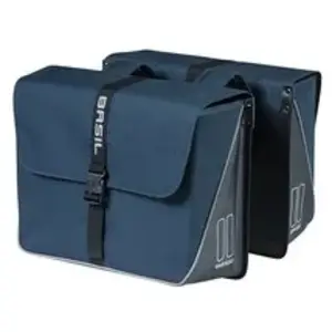 Comparateur de prix : Basil Forte Double Sac de Vélo, Unisexe Adulte, Blue Navy, 35 L