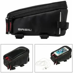Comparateur de prix : Basil Sport Design Sac à Cadre, Adulte Unisexe, Noir, 19 x 11 x 11 cm