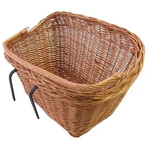 Panier Vélo Avant Klickfix Structura 16L – Tressé Noir (35x26x25 Cm) Avec Adaptateur
