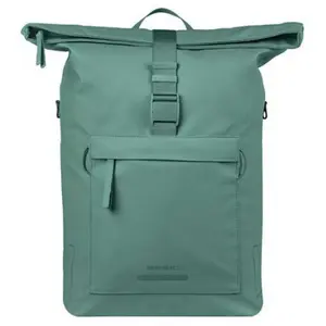 Basil sac à bandoulière brooklyn mik hooks 17l argent vert pas cher