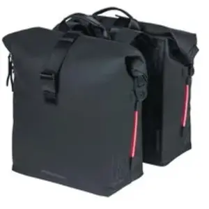 Comparateur de prix : Paire de sacoches latérales de vélo Basil Soho 41L noires à fixatio