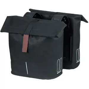 Comparateur de prix : Basil sac à vélo double City 28-32 litres polyester noir