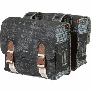 Comparateur de prix : Basil Boheme Double Bag Borsa per il trasporto. Unisex Adulto, Carbone, 35L