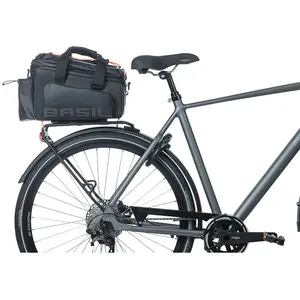 Comparateur de prix : Basil Miles XL Pro, Trunkbag Unisex Adulto, Nero Arancio, 9-36 Liter