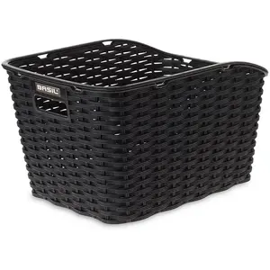 Comparateur de prix : Basil Weave WP Cestino per Bicicletta Unisex Adulto, Noir, 35 x 26 x 24 cm