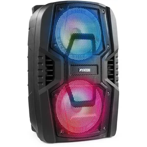 Comparateur de prix : Fenton FT208LED enceinte portable 2x8 pouces avec micro
