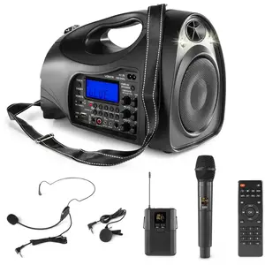 Vonyx St016   Système Haut-parleur Amplifié Batterie Avec Micro Main pas cher