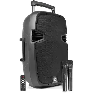 Vonyx Skytec - système d'enceintes bluetooth + 2 micros vhf - spjpa912 TU pas cher