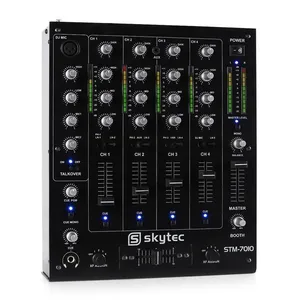Comparateur de prix : Vonyx Skytec Skytec STM-7010 Table de mixage DJ 4 canaux USB MP3 EQ