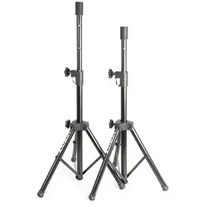 Vonyx LS02K - Petits Pieds d'Enceintes Réglables, Hauteur 66 à 115 cm - Noir pas cher