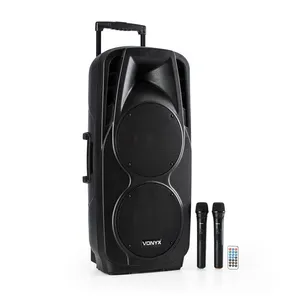VONYX SPX-PA921 - Enceinte Sono avec Deux Micros UHF, 1000W, BT/USB/SD/MP3 pas cher