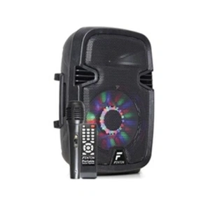 Fenton FT8LED - Enceinte Sono avec batterie 8", 300W, BT/USB/SD/AUX et micro pas cher