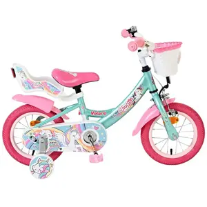 VOLARE Vélo enfant Unicorn 12 pouces, vert pas cher