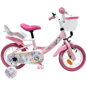 VOLARE Vélo enfant Unicorn 12 pouces, rose pas cher