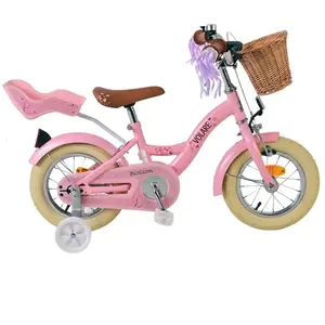 Vélo enfant Volare Blossom - Fille - 12 pouces - Rose pas cher