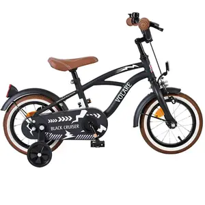 Vélo enfant Volare Black Cruiser - Garçons - 12 pouces - Noir pas cher