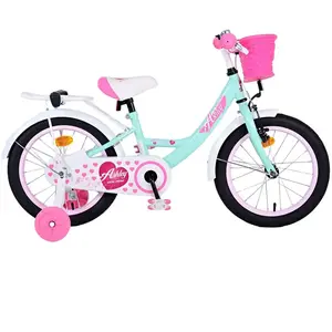 Vélo enfant Volare Ashley - Fille - 16 pouces - Vert pas cher