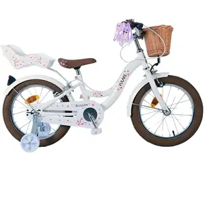 Vélo enfant Volare Blossom - Fille - 16 pouces - Blanc
