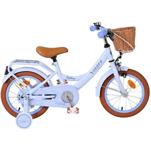 Vélo enfant Volare Ashley - Fille - 14 pouces - Bleu pastel