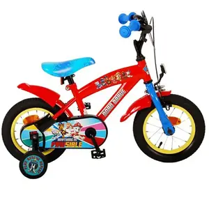 Vélo enfant Volare Paw Patrol - Garçons - 12 pouces - Rouge / Bleu