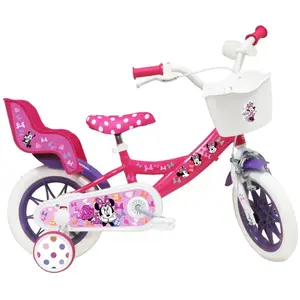 VOLARE Velo Enfant 12" MINNIE MOUSE - 3 à 5 Ans - RoseVendu parcdiscount