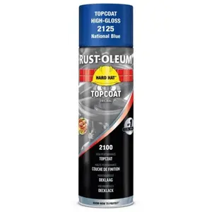 Comparateur de prix : Rust-oleum - Peinture en aérosol hard hat - bleu national - brillant - 500 mL