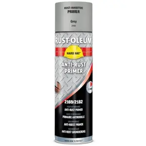 Primaire antirouille Hard Hat® gris 500ml- RUST-OLEUM - 2182 pas cher