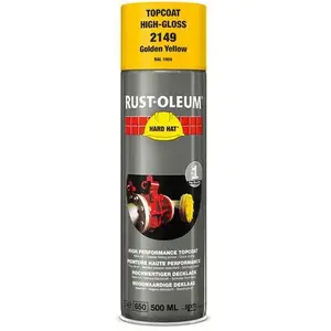 Comparateur de prix : Peinture en aérosol HARD HAT - jaune or RAL 1004 - brillant - 500 mL - RUST-OLEUM