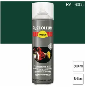 Comparateur de prix : Peinture - RUST-OLEUM - Hard Hat® - Vert mousse Ral 6005 - 500ml - Mat