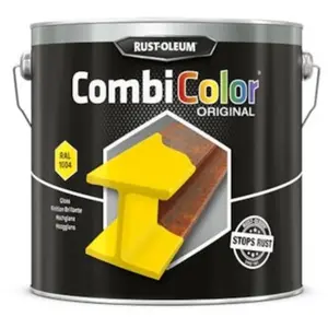 Comparateur de prix : Rust-oleum - Peinture anti-rouille combicolor - jaune or ral 1004 - 2.5 l