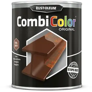 Comparateur de prix : Rust-oleum - Peinture anti-rouille combicolor - brun rouge ral 8011 - 750 mL