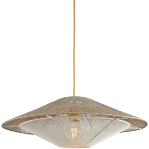 Comparateur de prix : GOOD & MOJO suspension Lumbini, Ø60 cm, gris clair, cordon en papier