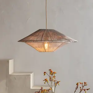 Comparateur de prix : GOOD & MOJO suspension Lumbini, Ø50 cm, gris clair, corde en papier